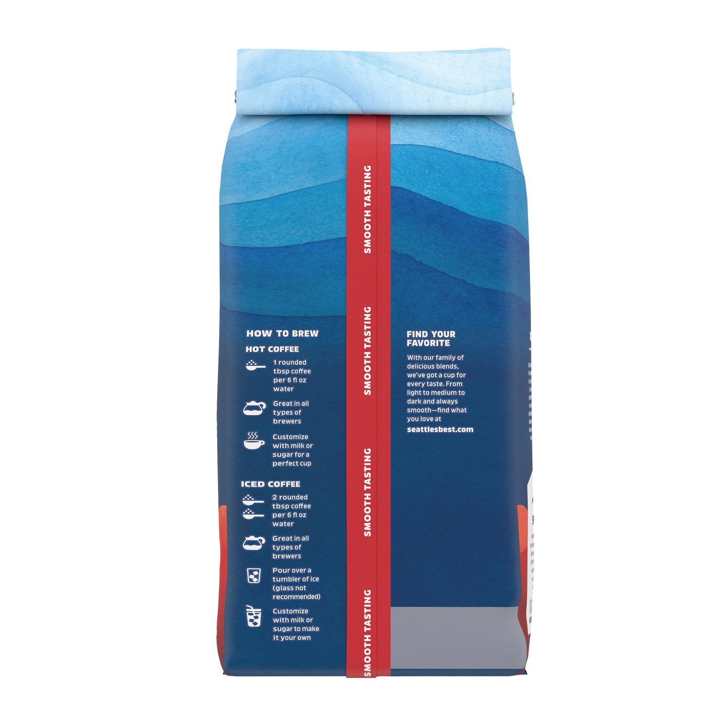 Decaf Medium Roast Ground Coffee Smooth Blend 12oz Bags Pack of 6