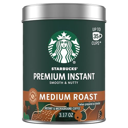 Premium Medium Roast Instant Coffee 100% Arabica Tin Up to 40 Cups