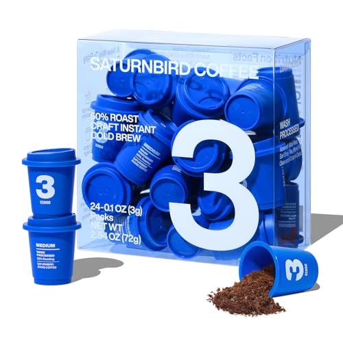 Super Instant Freeze Dried Coffee Pods Light Medium Dark Roast 100% Arabica Hot or Cold Brew