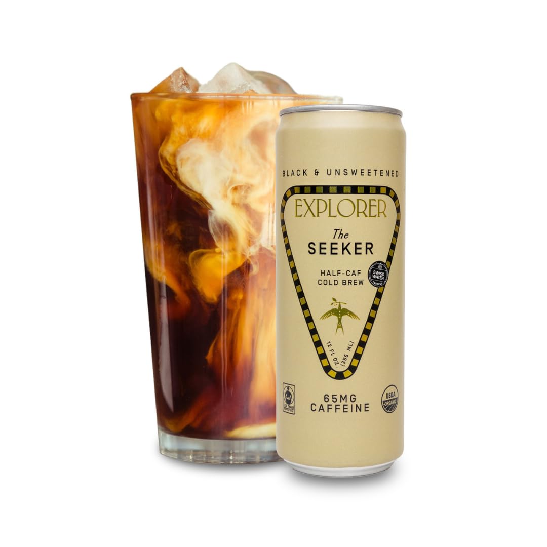 Organic Cold Brew Black Unsweetened Fair Trade Ready to Drink 12oz Pack of 12