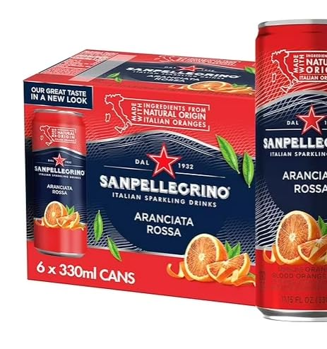 Sparkling Fruit Beverage Variety Pack Blood Orange Lemon Prickly Pear Pomegranate Cans 11.15oz Pack of 24