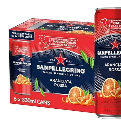 Sparkling Fruit Beverage Variety Pack Blood Orange Lemon Prickly Pear Pomegranate Cans 11.15oz Pack of 24