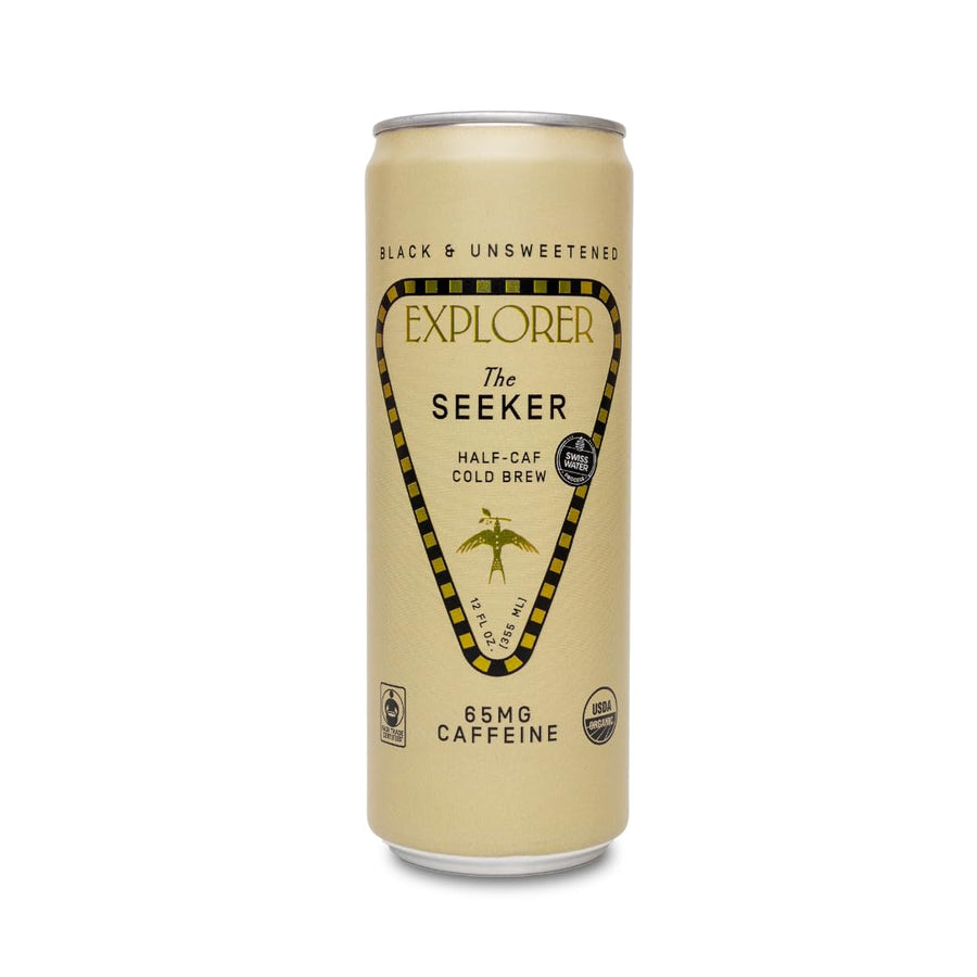 Organic Cold Brew Black Unsweetened Fair Trade Ready to Drink 12oz Pack of 12