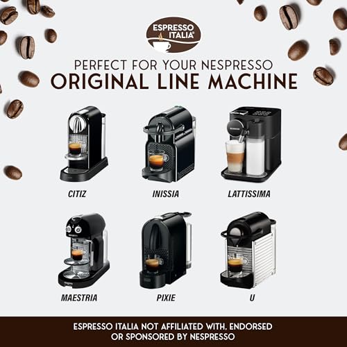 Italian Espresso Coffee Pods Compatible with Nespresso Original Line BPA Free Capsules Made in Italy