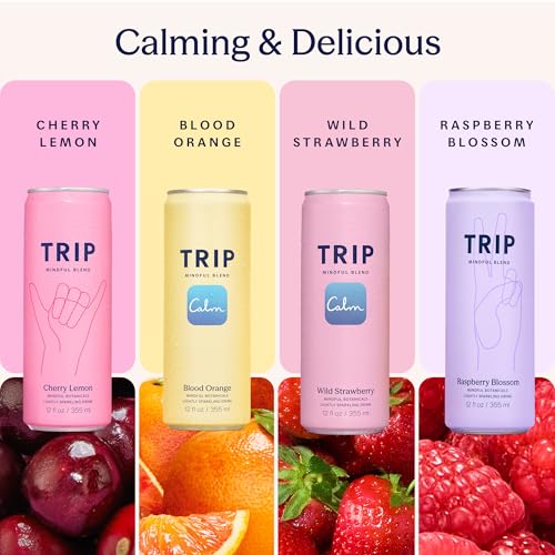 Mindful Blend Sparkling Adaptogen Seltzer Magnesium Citrate Ashwagandha Lion’s Mane L Theanine No Sugar Vegan Variety Pack 12oz Pack of 12