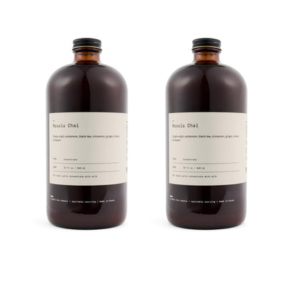 Masala Chai Tea Concentrate Small Batch Spiced Chai Hot or Iced Pack of 2