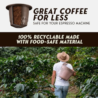 Italian Espresso Coffee Pods Compatible with Nespresso Original Line BPA Free Capsules Made in Italy