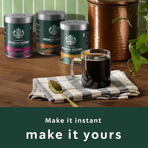 Premium Medium Roast Instant Coffee 100% Arabica Tin Up to 40 Cups