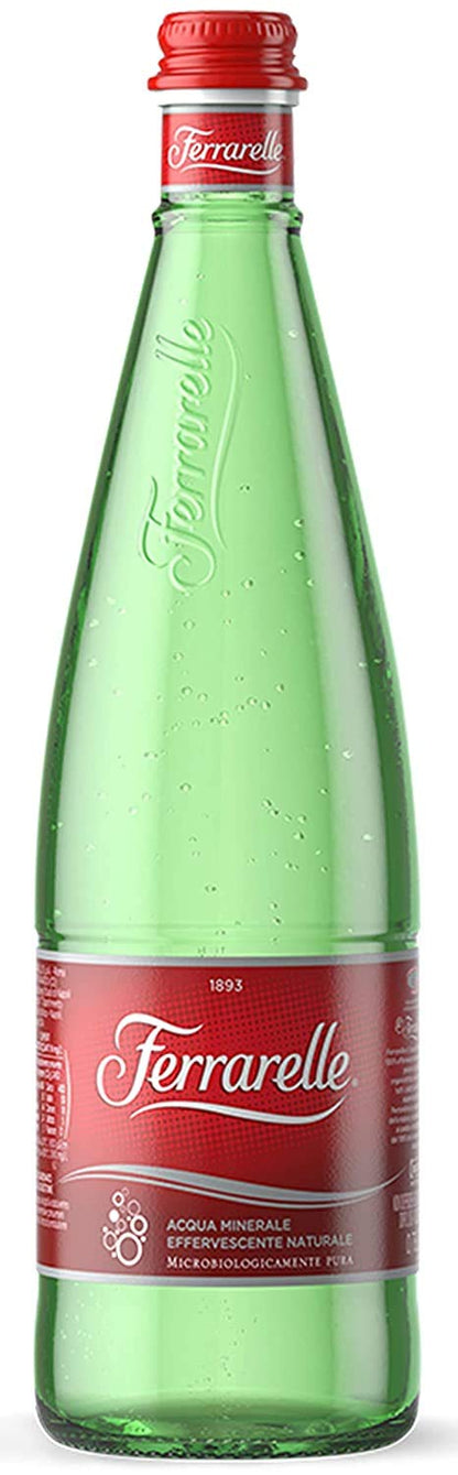 Sparkling Natural Mineral Water Glass Bottle 11.2oz Pack of 6 Total 67.2oz
