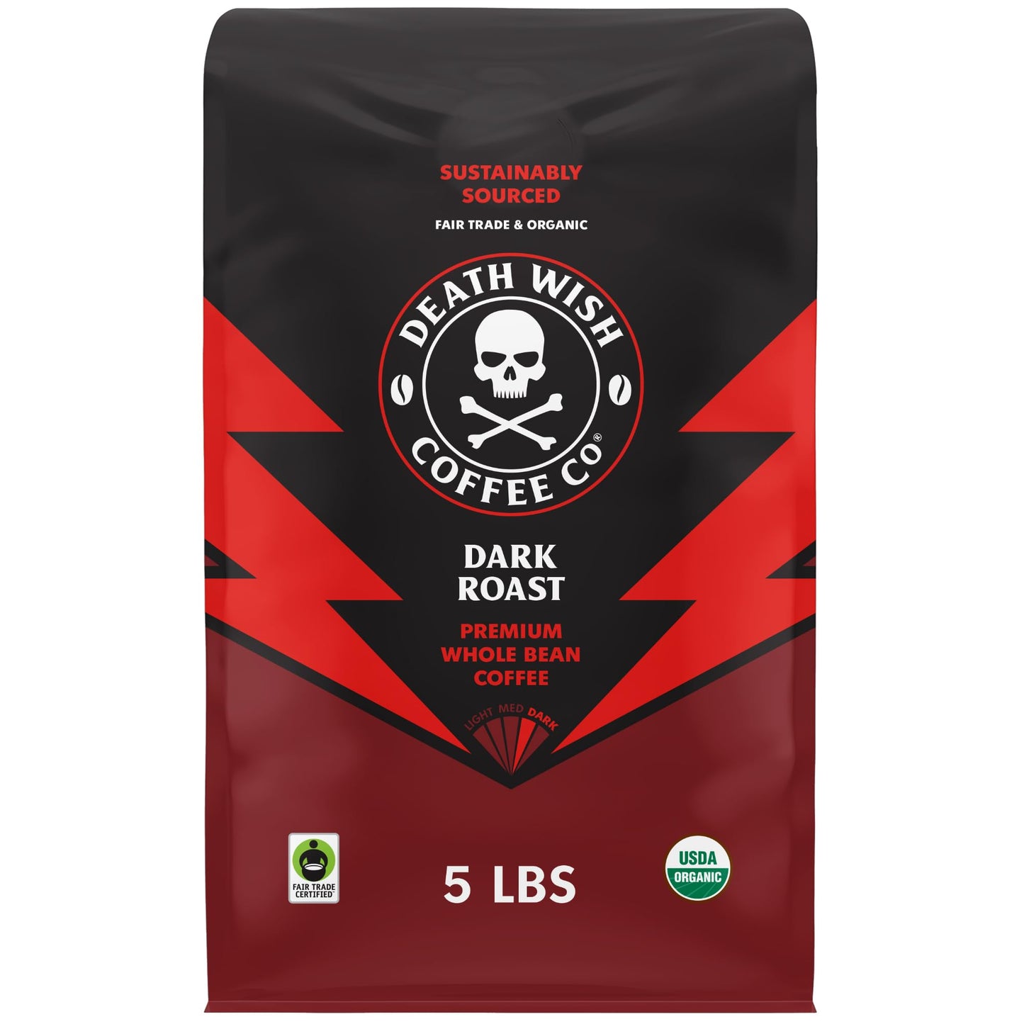 Valhalla Java Whole Bean Coffee Bold Intense Arabica Robusta Organic High Caffeine Blend