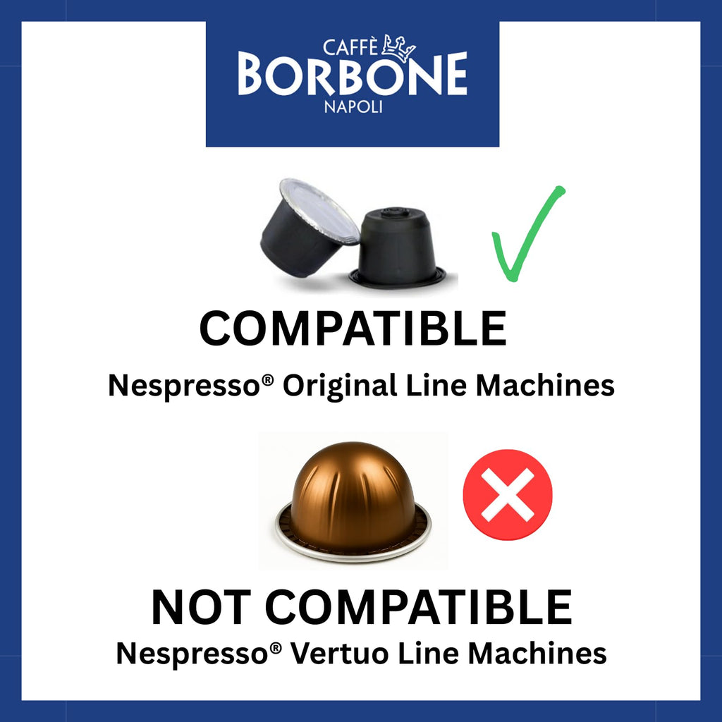 Nespresso Compatible Italian Coffee Pods Fresh Roasted Individually Wrapped Capsules Original Line Only