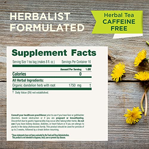 Traditional Medicinals Organic Roasted Dandelion Root Herbal Tea