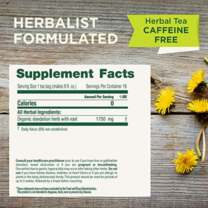 Traditional Medicinals Organic Roasted Dandelion Root Herbal Tea