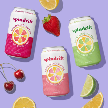 Sparkling Water Variety Pack Real Squeezed Fruit 12oz Cans Pack of 18 9 Flavors