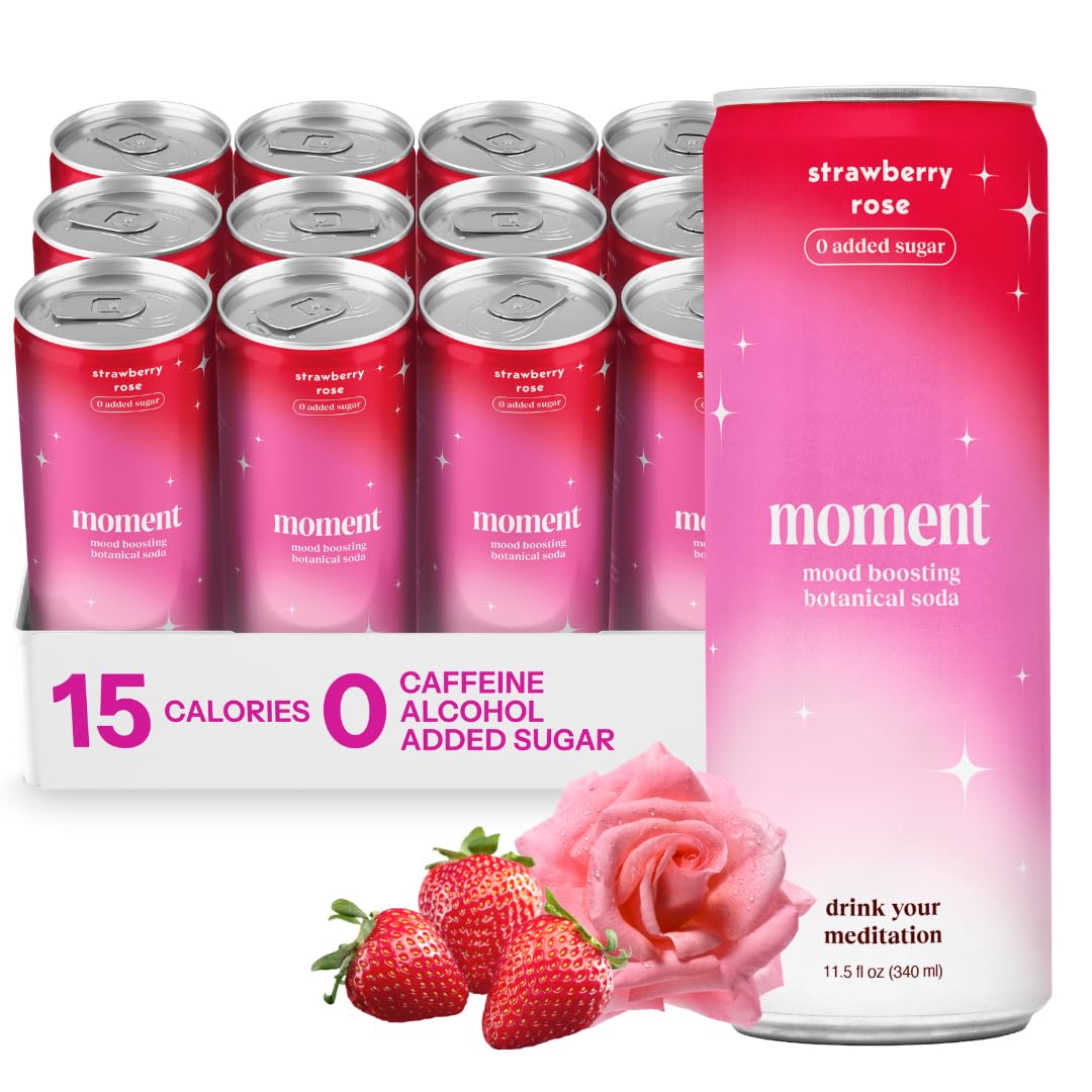Botanical Sparkling Soda Adaptogen Drink Calm Clarity Relaxation L Theanine Ashwagandha Sugar Free Caffeine Free