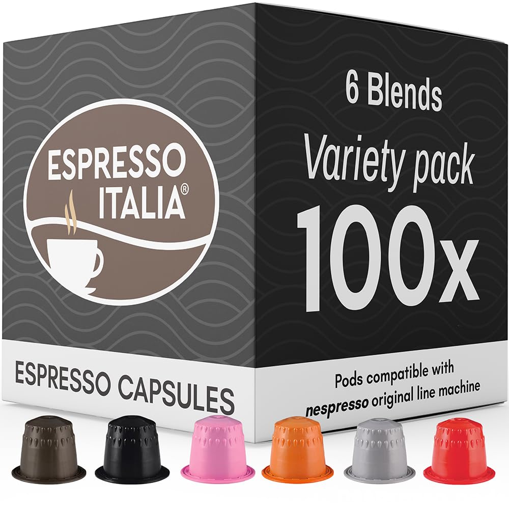 Italian Espresso Coffee Pods Compatible with Nespresso Original Line BPA Free Capsules Made in Italy