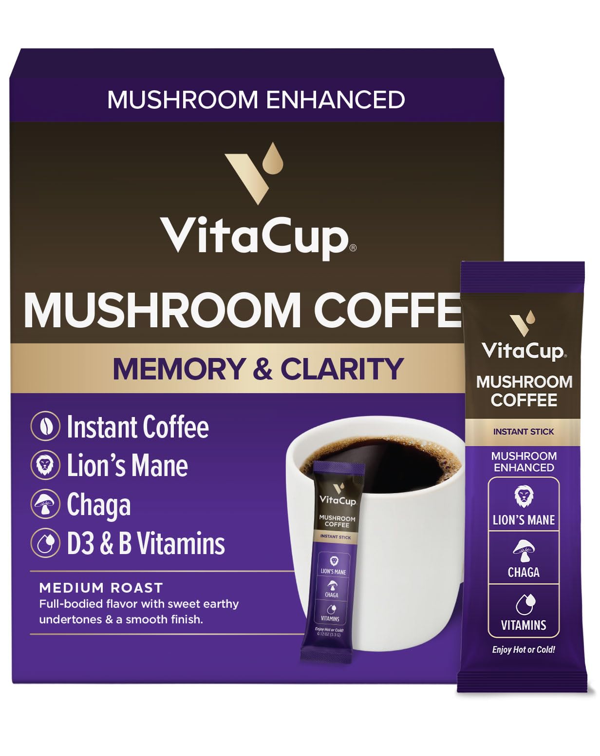VitaCup Instant Coffee Sticks