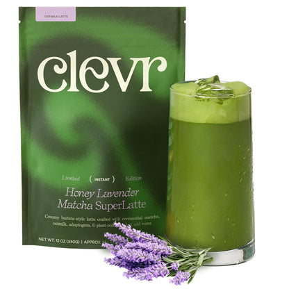 Instant Tea Latte Superfood Powder Blend with Oat Milk Lion’s Mane Reishi Mushroom 14 Servings