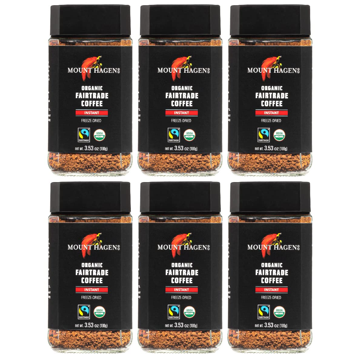 Mount Hagen 3.53oz Organic Freeze Dried Instant Coffee