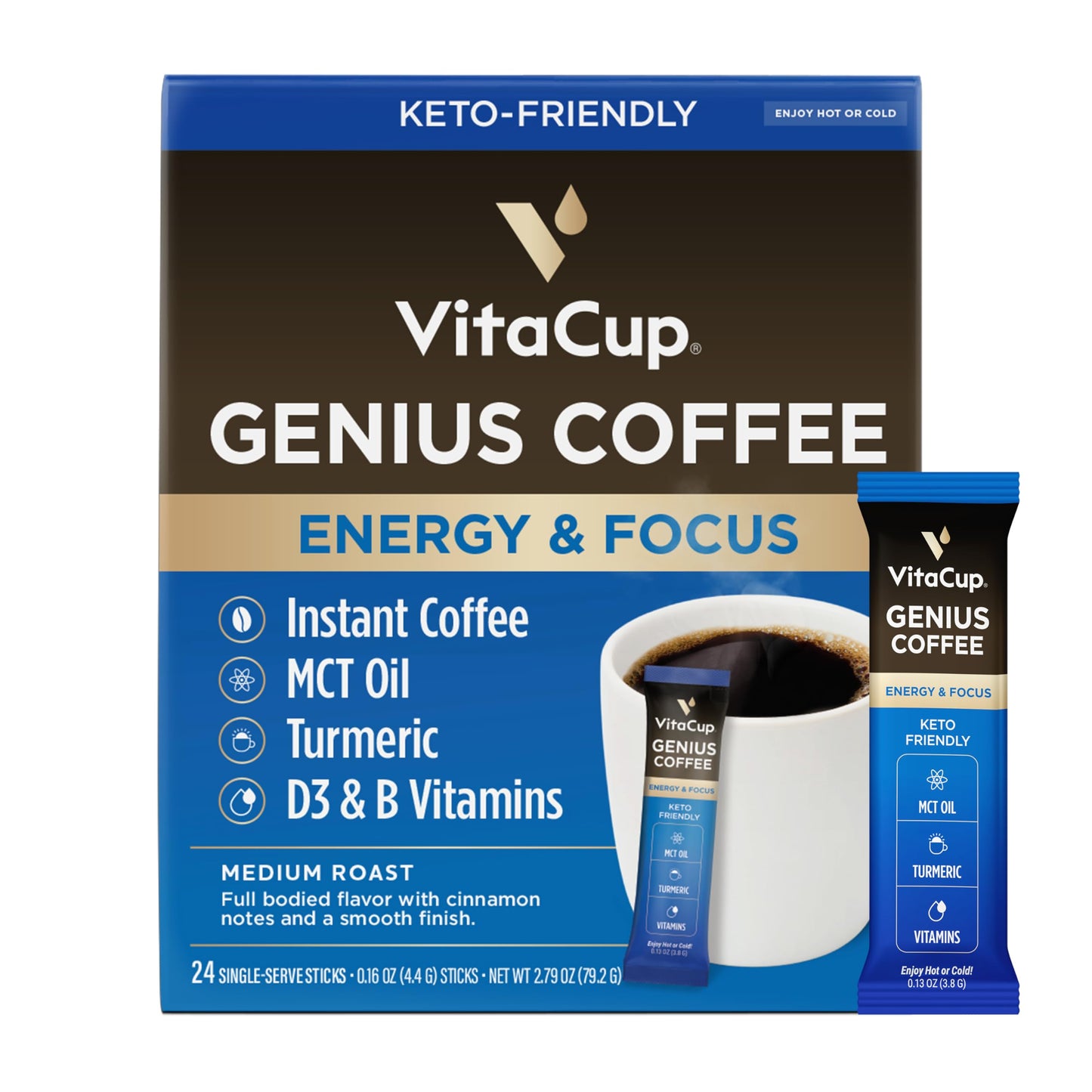 VitaCup Instant Coffee Sticks