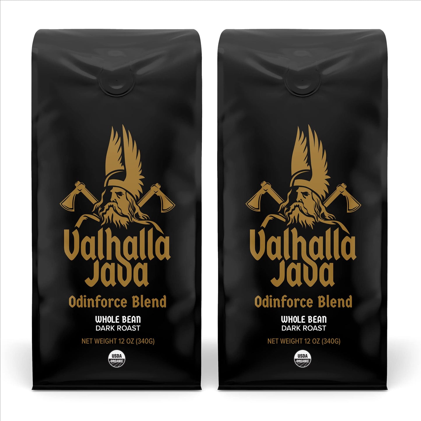 Valhalla Java Whole Bean Coffee Bold Intense Arabica Robusta Organic High Caffeine Blend