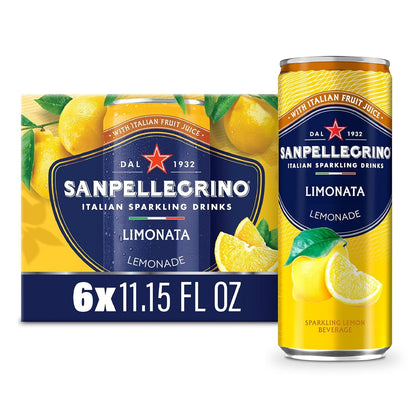 Sparkling Fruit Beverage Variety Pack Blood Orange Lemon Prickly Pear Pomegranate Cans 11.15oz Pack of 24
