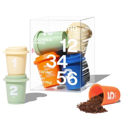 Super Instant Freeze Dried Coffee Pods Light Medium Dark Roast 100% Arabica Hot or Cold Brew