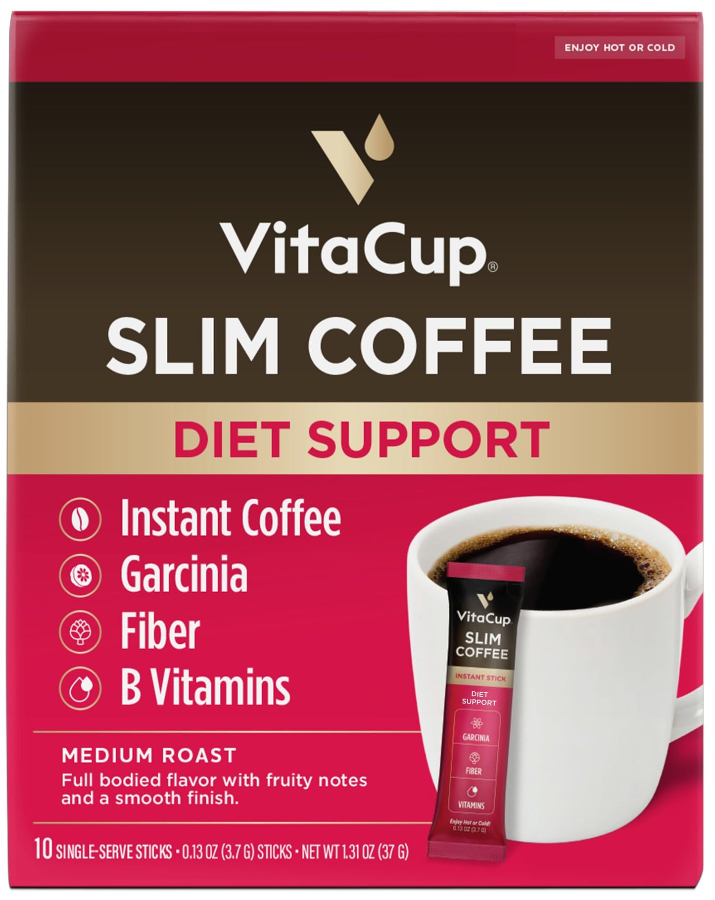 VitaCup Instant Coffee Sticks