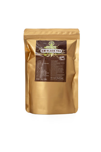 FORESUN & PLUM GARDEN Black Tea Bags Original, Naturally Black Tea Bags 25 Count