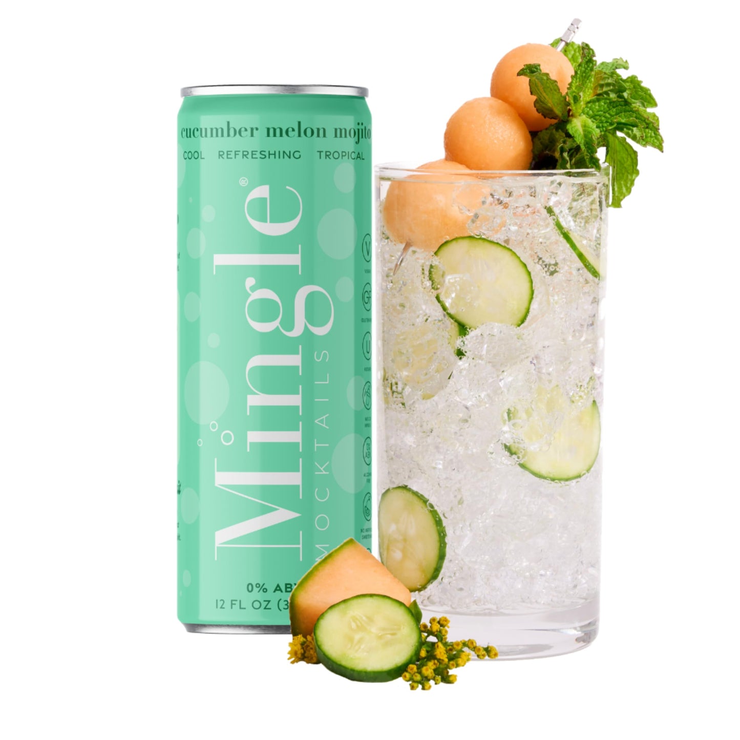 Mocktail Flavored Non Alcoholic Drink Real Juice Canned Cocktail Mixer Vegan Gluten Free 12oz Cans