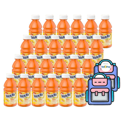 Juice Drink Bottle Variety Pack 10oz 24 Pack with Reusable Snack Bags Fruit Beverage Bottled Drinks