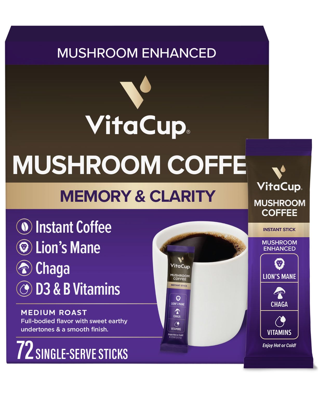VitaCup Instant Coffee Sticks