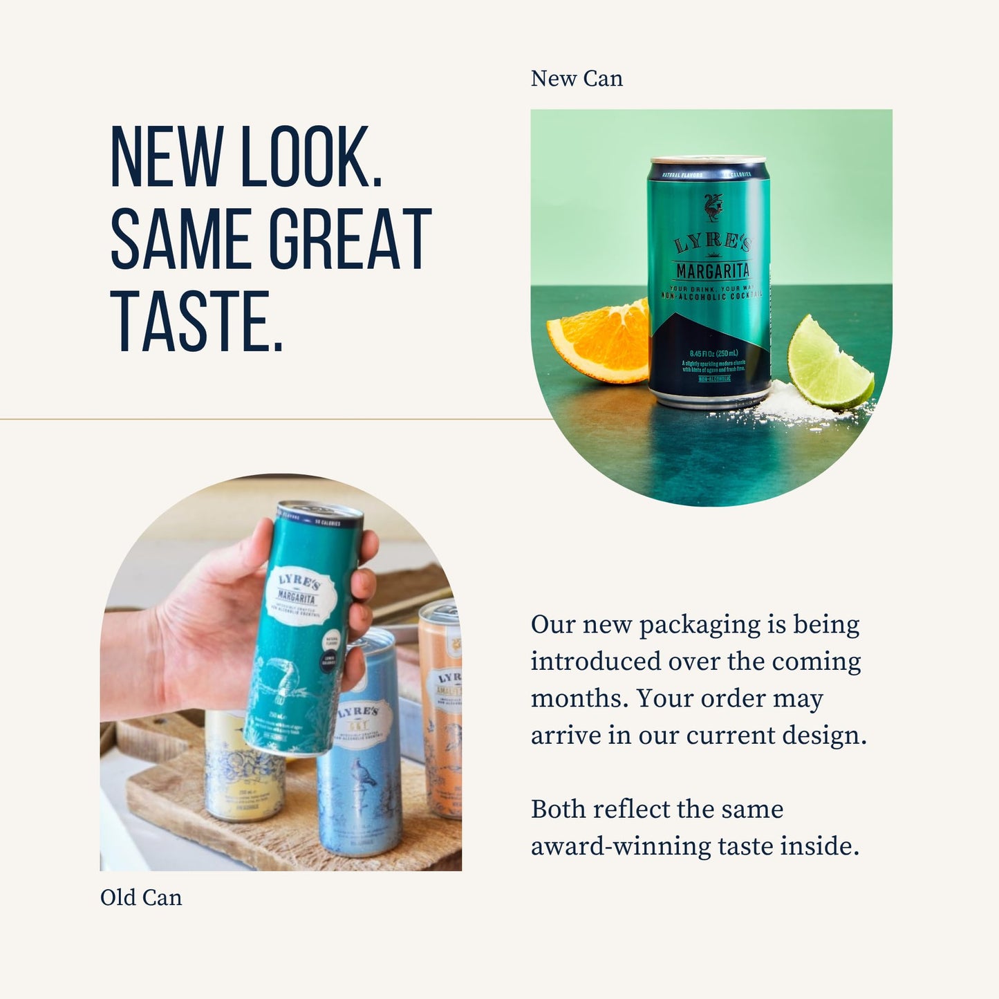 Lyre's Margarita - Non Alcoholic Spirits | Premium Ready To Drink Cocktail | 250ml | 50 Calories Per Can Only