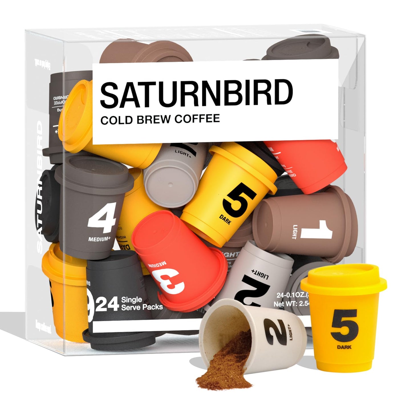 Super Instant Freeze Dried Coffee Pods Light Medium Dark Roast 100% Arabica Hot or Cold Brew