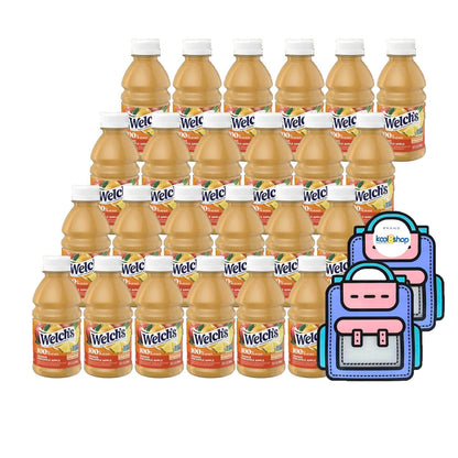 Juice Drink Bottle Variety Pack 10oz 24 Pack with Reusable Snack Bags Fruit Beverage Bottled Drinks