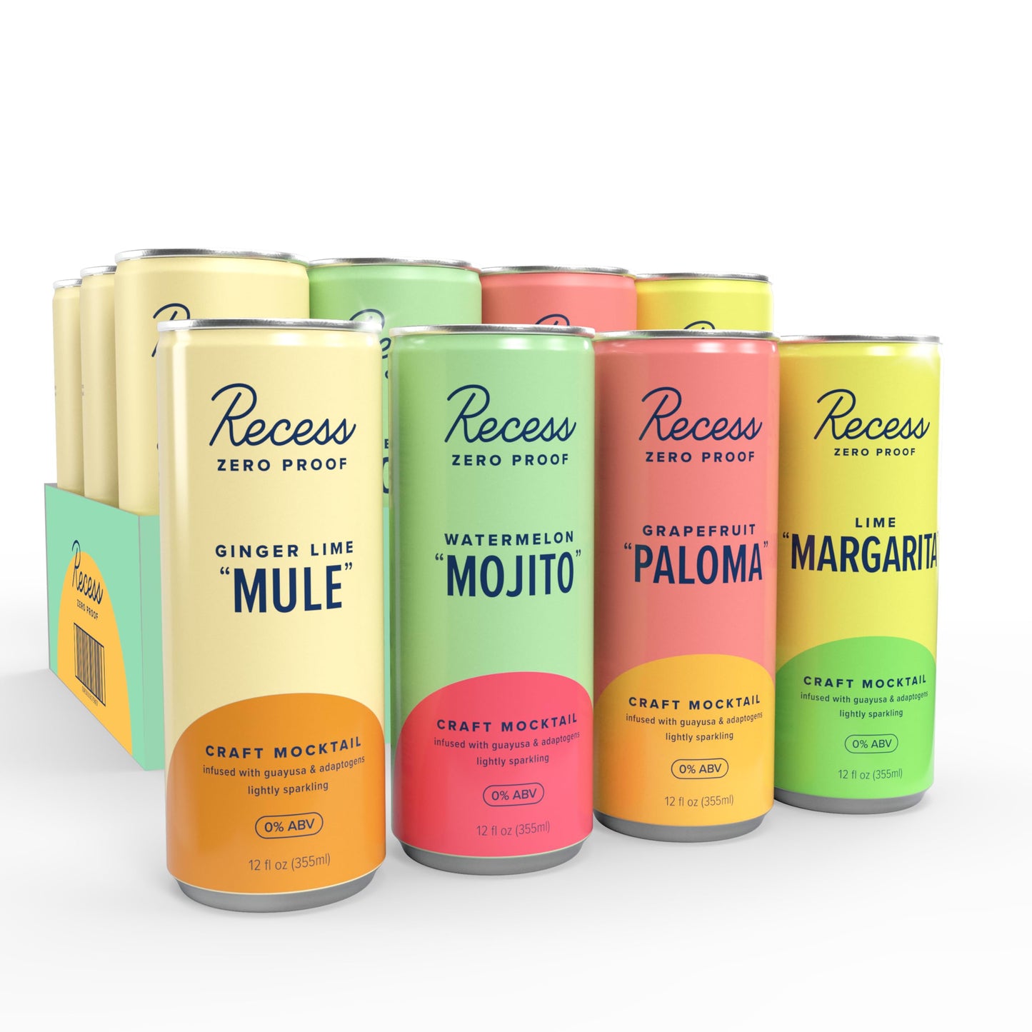 Zero Proof Craft Mocktail Adaptogen Alcohol Free Beverage Mixer Celebration Drink Party Can