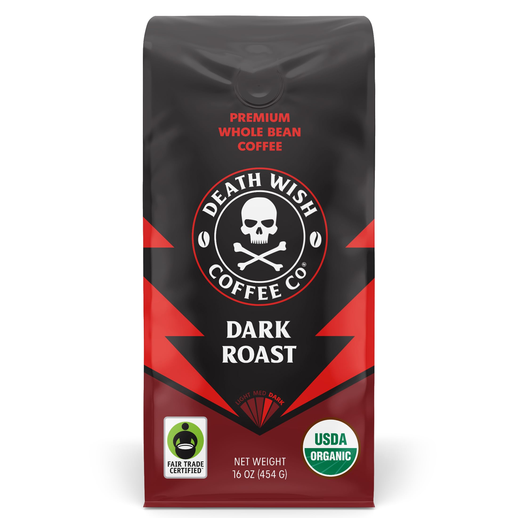 Valhalla Java Whole Bean Coffee Bold Intense Arabica Robusta Organic High Caffeine Blend