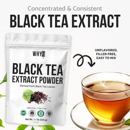 Instant Black Tea Powder Unsweetened Iced Tea Concentrate Hot & Cold Drink Mix