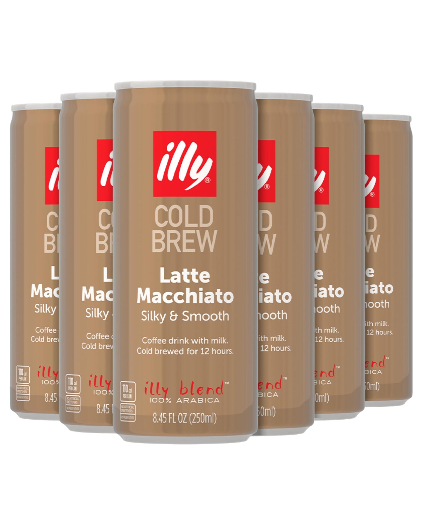Ready to Drink Cold Brew Cappuccino & Latte Macchiato Italian Arabica Coffee All Natural No Preservatives