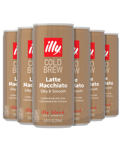 Ready to Drink Cold Brew Cappuccino & Latte Macchiato Italian Arabica Coffee All Natural No Preservatives