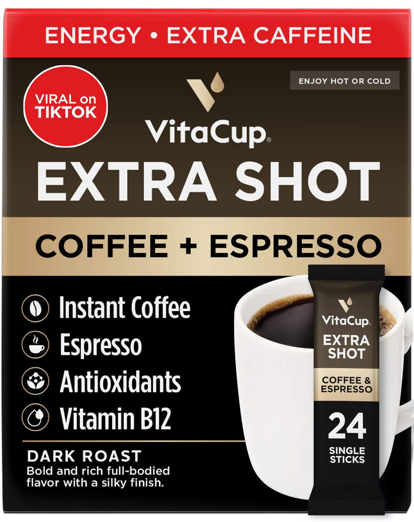 VitaCup Instant Coffee Sticks