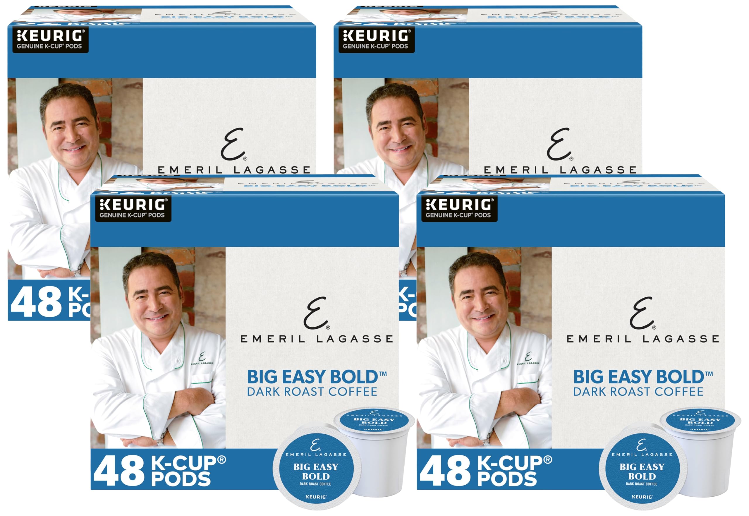 Emeril Big Easy Bold Coffee, Keurig Single-Serve K-Cup Pods, Dark Roast Coffee
