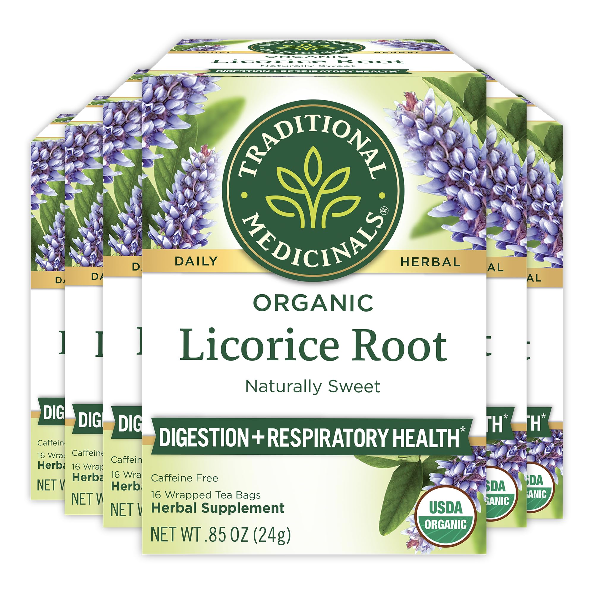 Traditional Medicinals Organic Daily Wellness Tea Collection, 96 Tea Bags (Pack of 6)