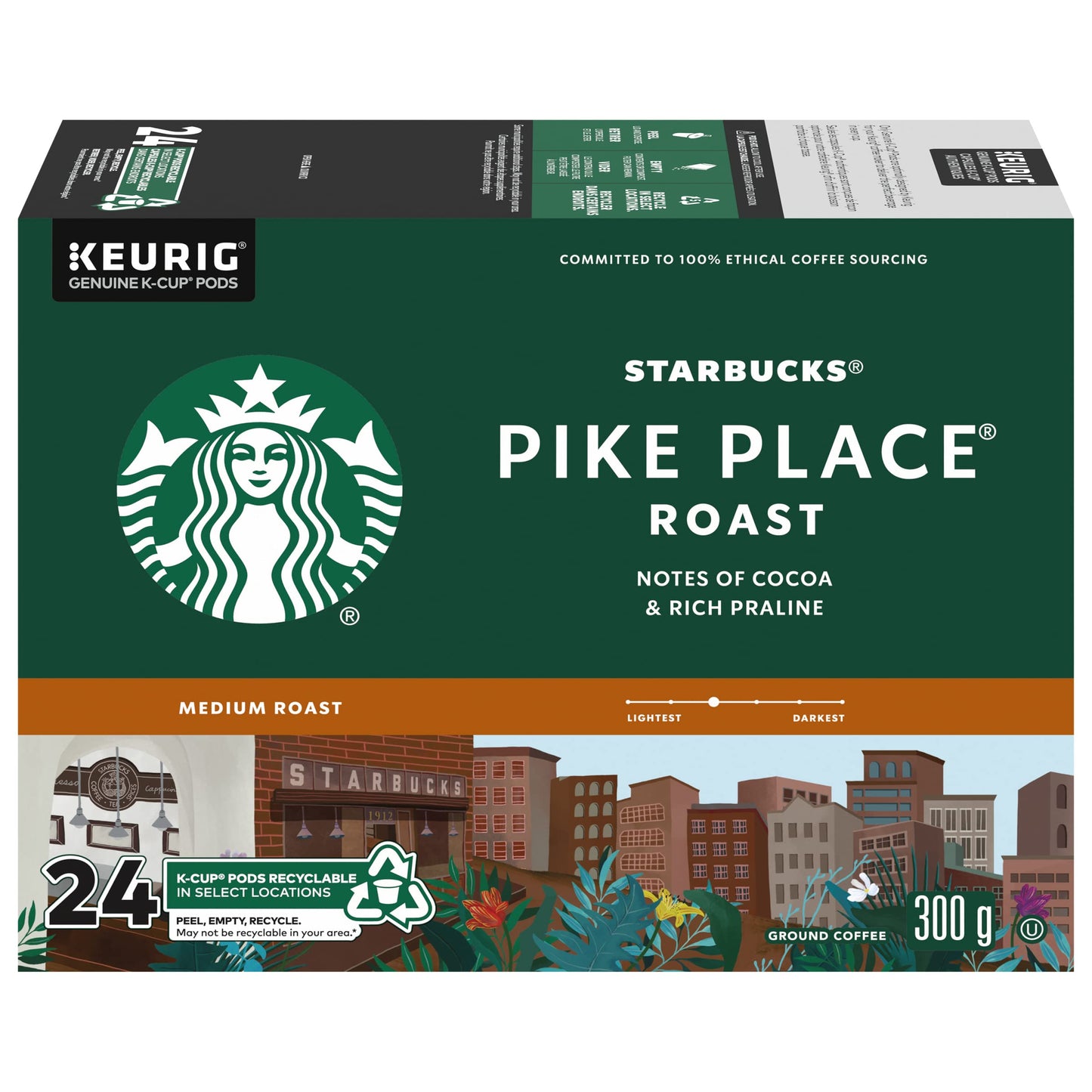 STARBUCKS 2 caffeinecapsuleboxkeurigmedium roast