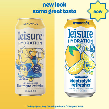 Hydration Beverage Variety Pack Lemonade Flavor Low Calorie Functional Drink Cans Pack of 24