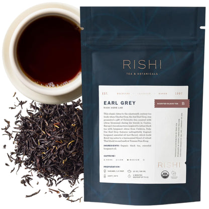 Earl Grey Black Tea Sachet Bags with Bergamot Oil Organic Kosher