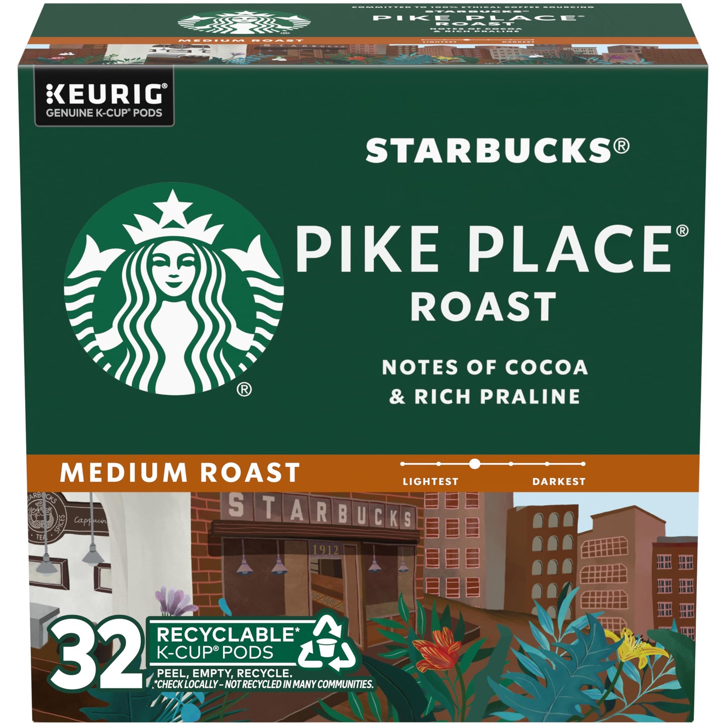 STARBUCKS 2 caffeinecapsuleboxkeurigmedium roast
