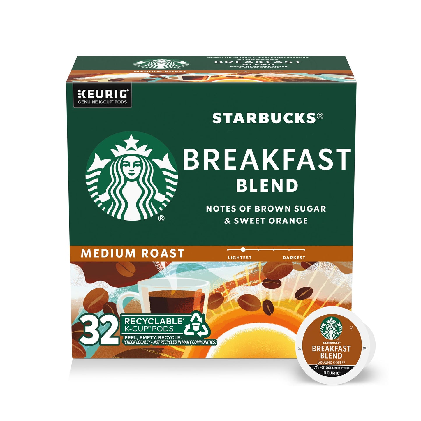 STARBUCKS 2 caffeinecapsuleboxkeurigmedium roast
