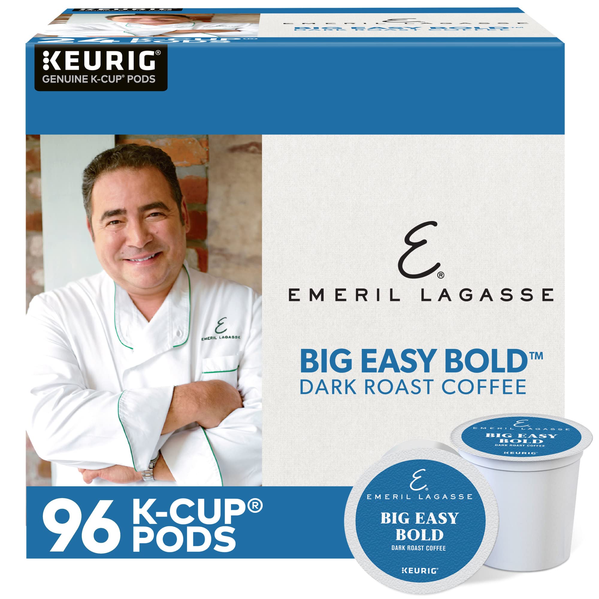 Emeril Big Easy Bold Coffee, Keurig Single-Serve K-Cup Pods, Dark Roast Coffee
