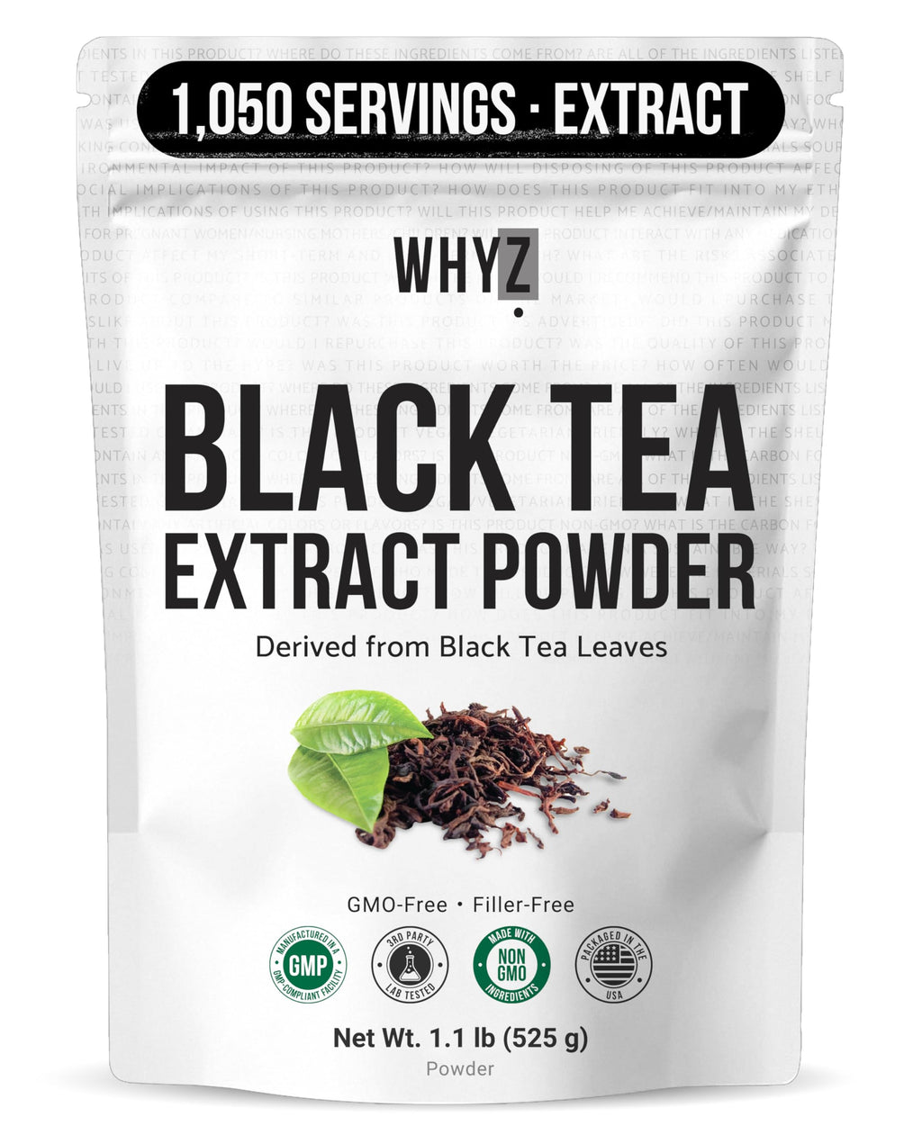 Instant Black Tea Powder Unsweetened Iced Tea Concentrate Hot & Cold Drink Mix